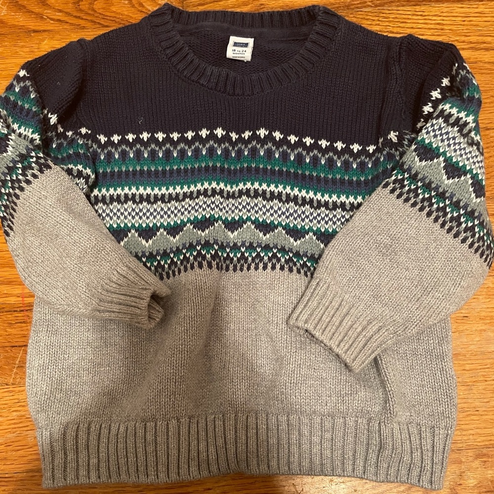 Janie and Jack winter sweater 18-24 months